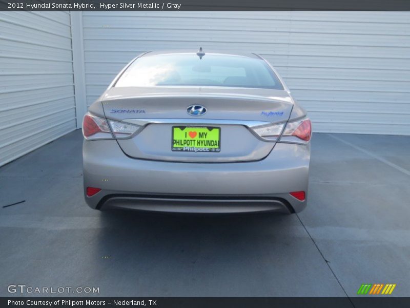 Hyper Silver Metallic / Gray 2012 Hyundai Sonata Hybrid