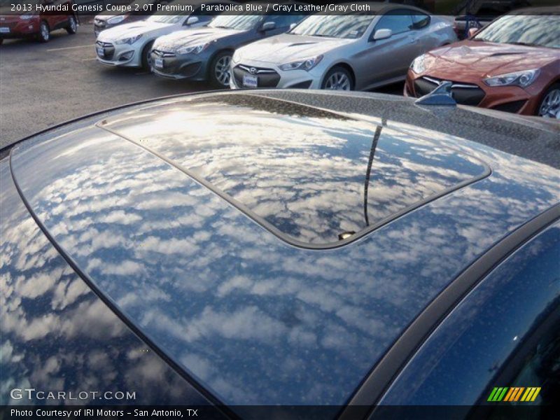 Parabolica Blue / Gray Leather/Gray Cloth 2013 Hyundai Genesis Coupe 2.0T Premium