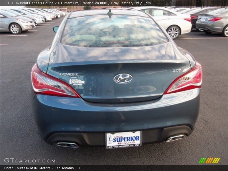 Parabolica Blue / Gray Leather/Gray Cloth 2013 Hyundai Genesis Coupe 2.0T Premium