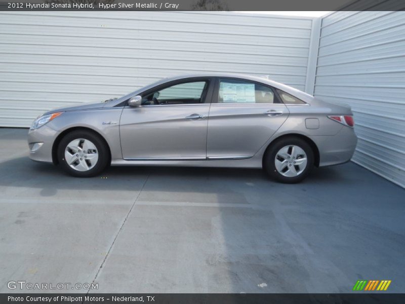 Hyper Silver Metallic / Gray 2012 Hyundai Sonata Hybrid