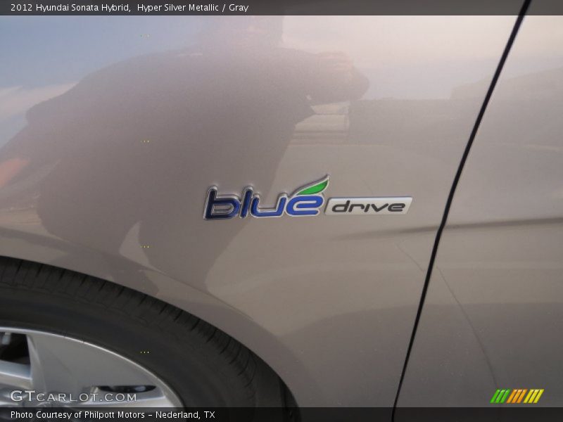 Hyper Silver Metallic / Gray 2012 Hyundai Sonata Hybrid