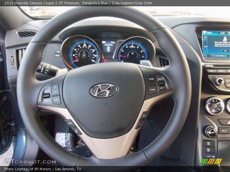 Parabolica Blue / Gray Leather/Gray Cloth 2013 Hyundai Genesis Coupe 2.0T Premium