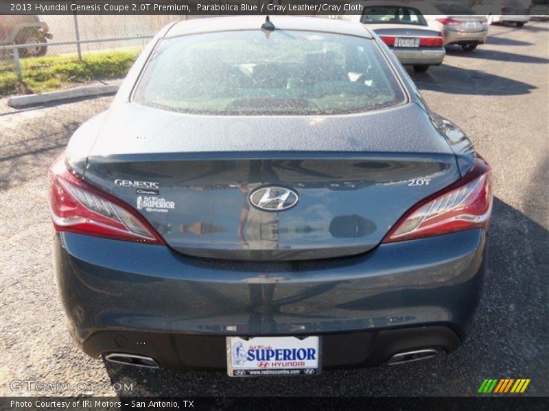 Parabolica Blue / Gray Leather/Gray Cloth 2013 Hyundai Genesis Coupe 2.0T Premium