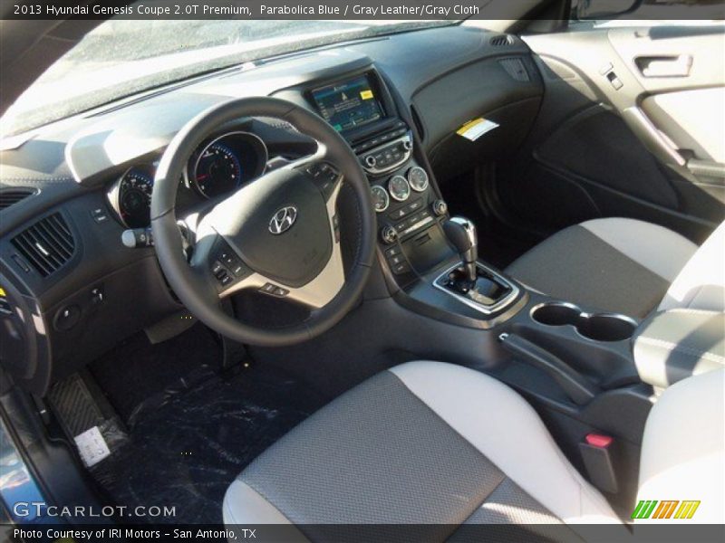 Parabolica Blue / Gray Leather/Gray Cloth 2013 Hyundai Genesis Coupe 2.0T Premium