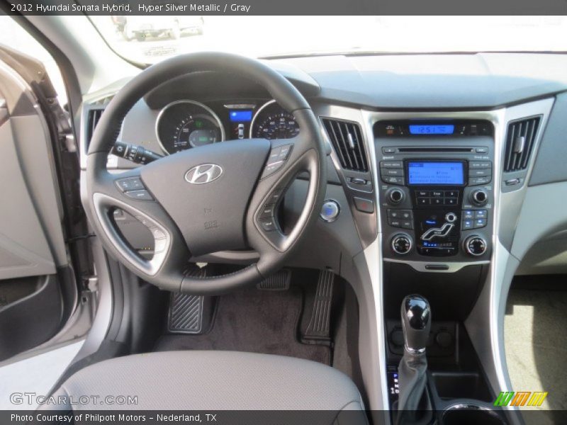 Hyper Silver Metallic / Gray 2012 Hyundai Sonata Hybrid