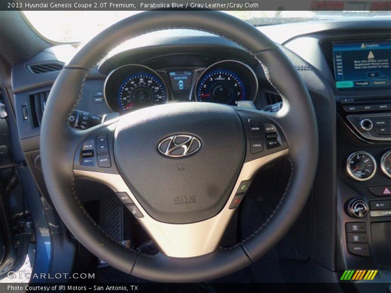 Parabolica Blue / Gray Leather/Gray Cloth 2013 Hyundai Genesis Coupe 2.0T Premium
