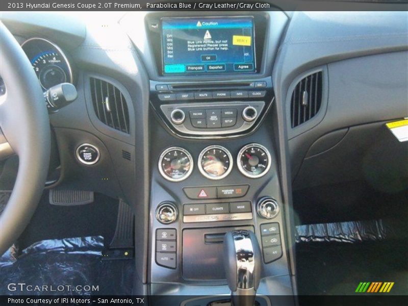 Parabolica Blue / Gray Leather/Gray Cloth 2013 Hyundai Genesis Coupe 2.0T Premium
