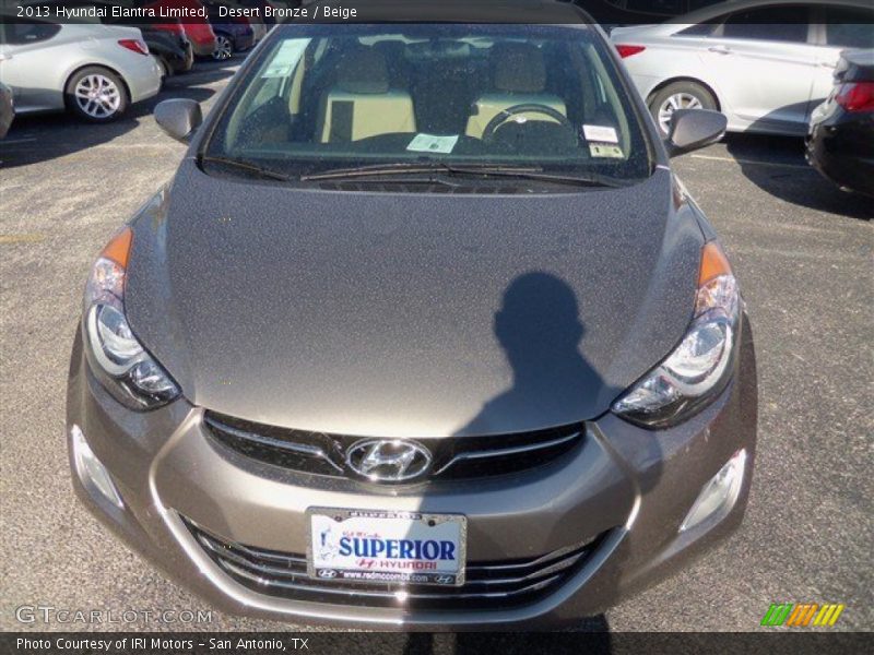 Desert Bronze / Beige 2013 Hyundai Elantra Limited