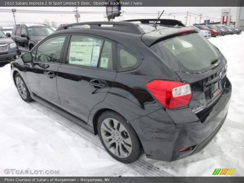Obsidian Black Pearl / Ivory 2013 Subaru Impreza 2.0i Sport Limited 5 Door