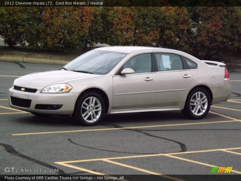 Gold Mist Metallic / Neutral 2012 Chevrolet Impala LTZ
