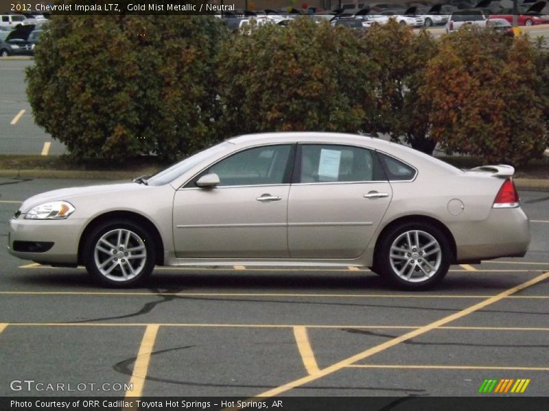 Gold Mist Metallic / Neutral 2012 Chevrolet Impala LTZ