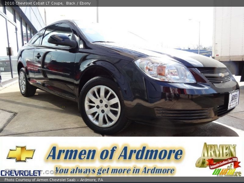 Black / Ebony 2010 Chevrolet Cobalt LT Coupe