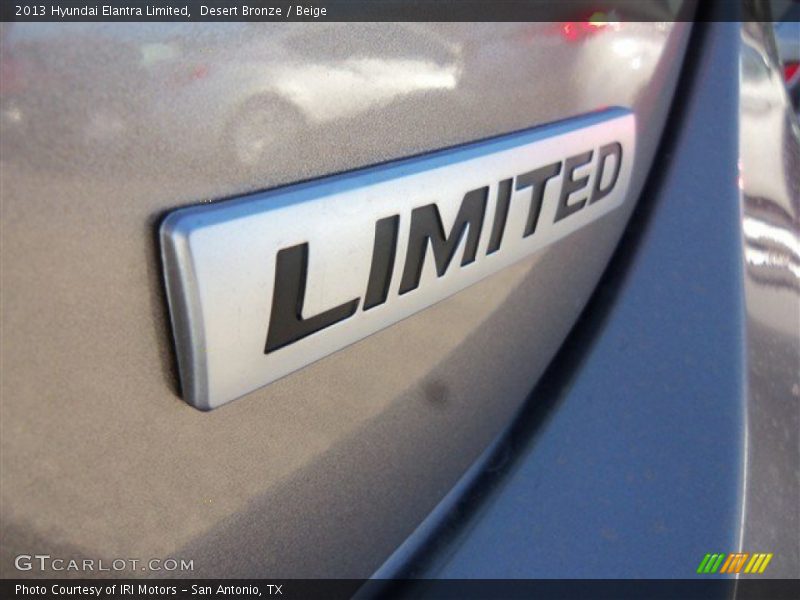 Desert Bronze / Beige 2013 Hyundai Elantra Limited