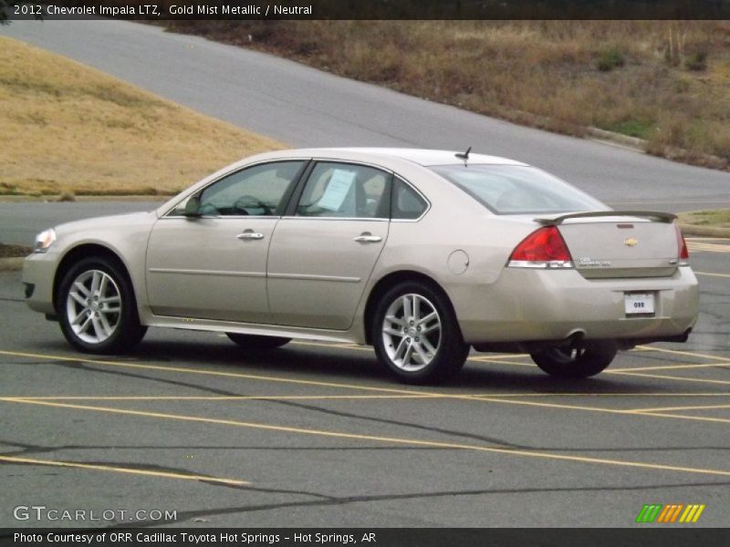 Gold Mist Metallic / Neutral 2012 Chevrolet Impala LTZ
