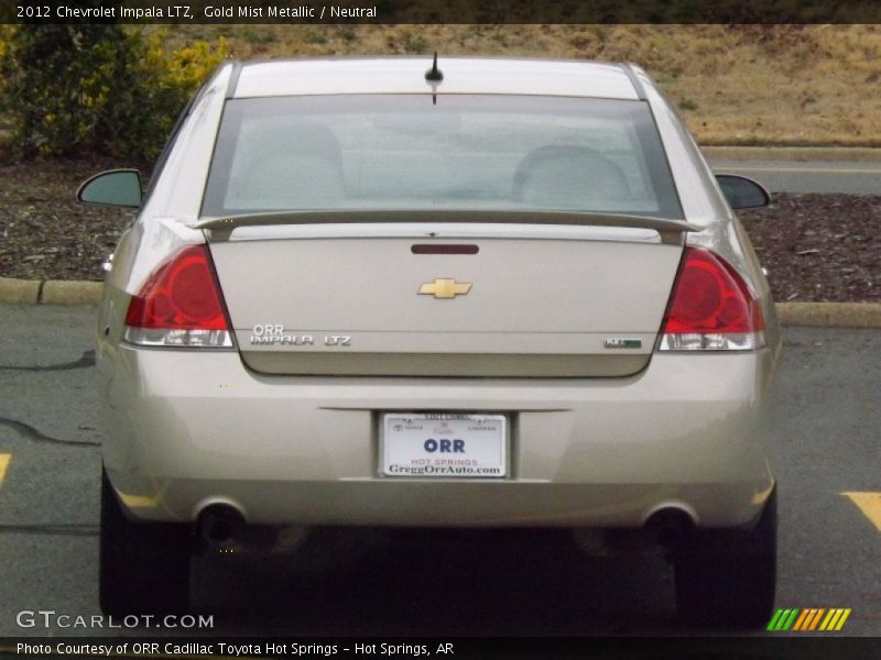 Gold Mist Metallic / Neutral 2012 Chevrolet Impala LTZ