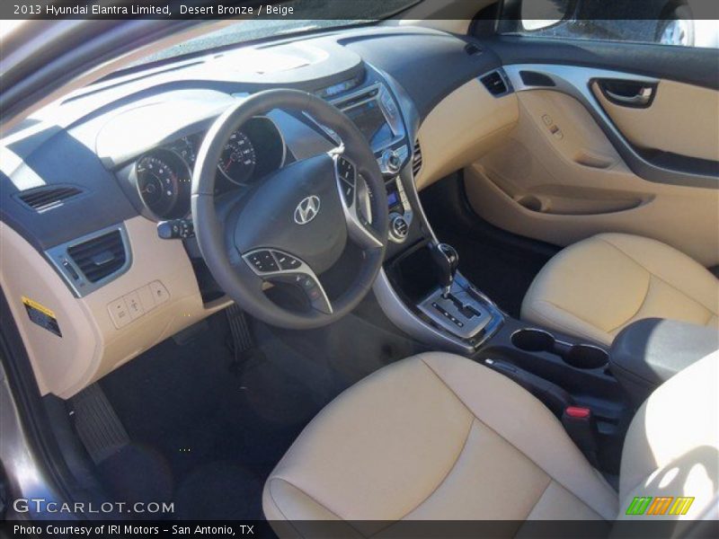 Desert Bronze / Beige 2013 Hyundai Elantra Limited