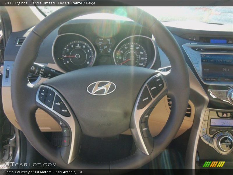 Desert Bronze / Beige 2013 Hyundai Elantra Limited