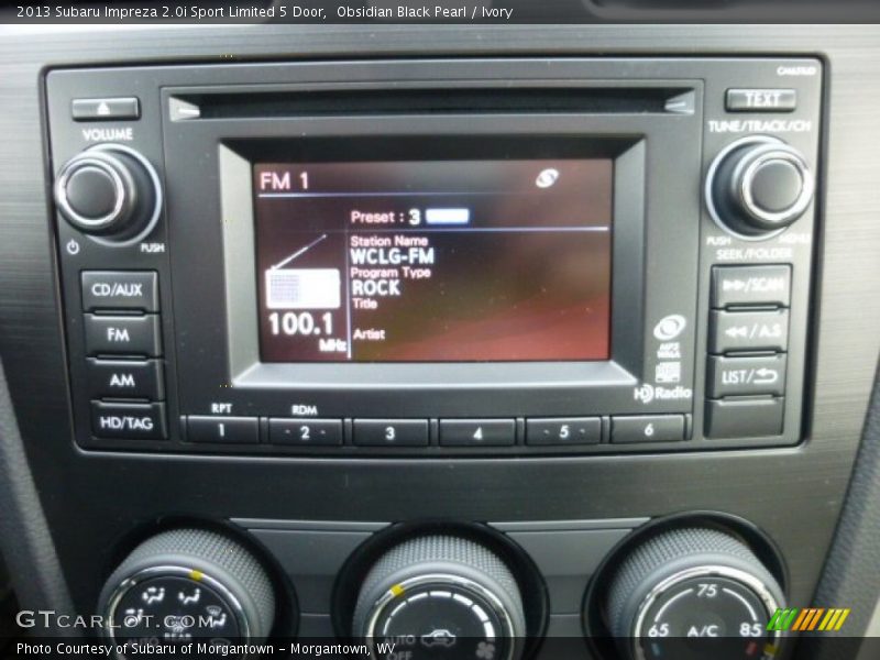 Controls of 2013 Impreza 2.0i Sport Limited 5 Door
