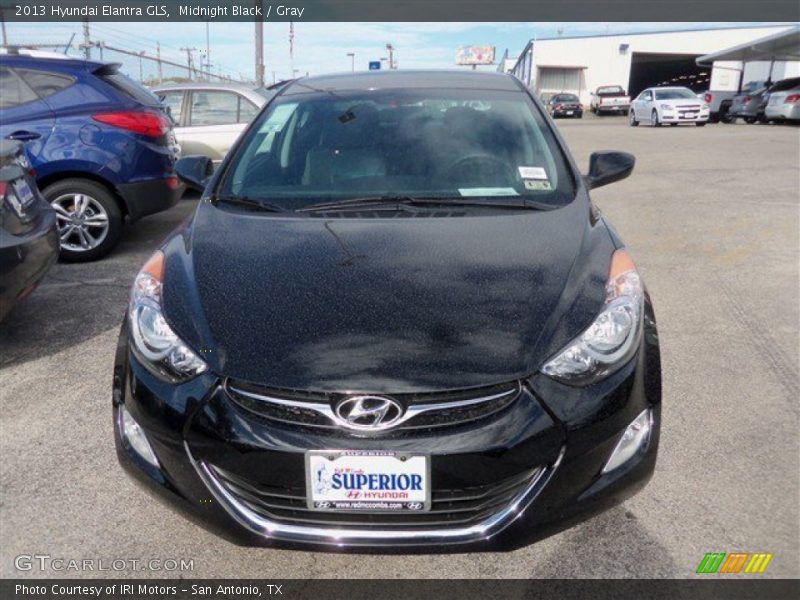 Midnight Black / Gray 2013 Hyundai Elantra GLS