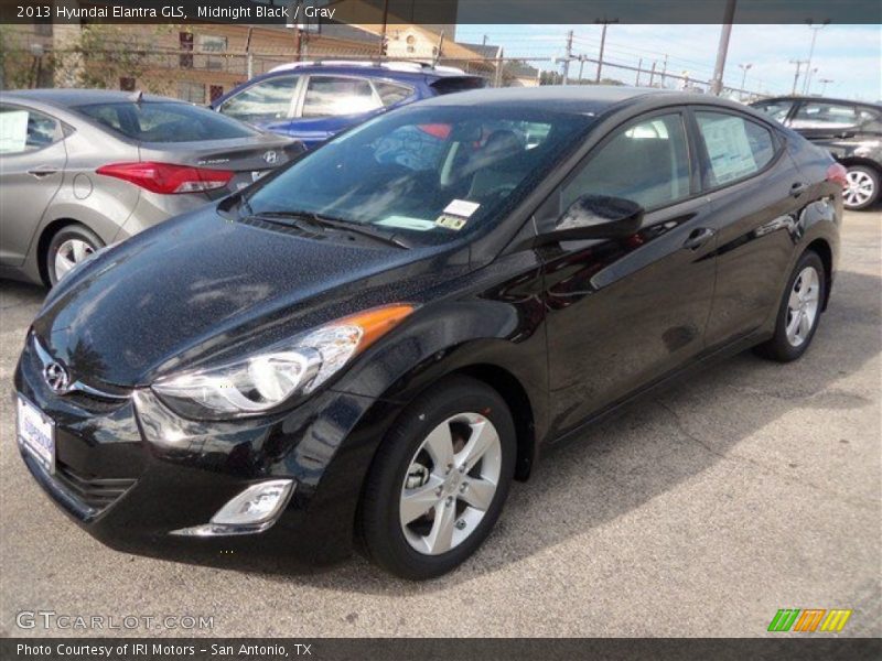 Midnight Black / Gray 2013 Hyundai Elantra GLS