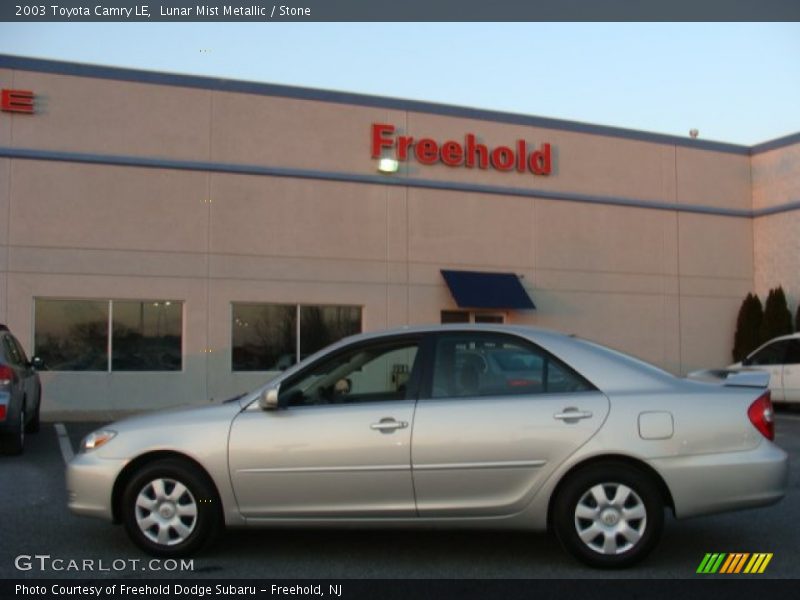Lunar Mist Metallic / Stone 2003 Toyota Camry LE