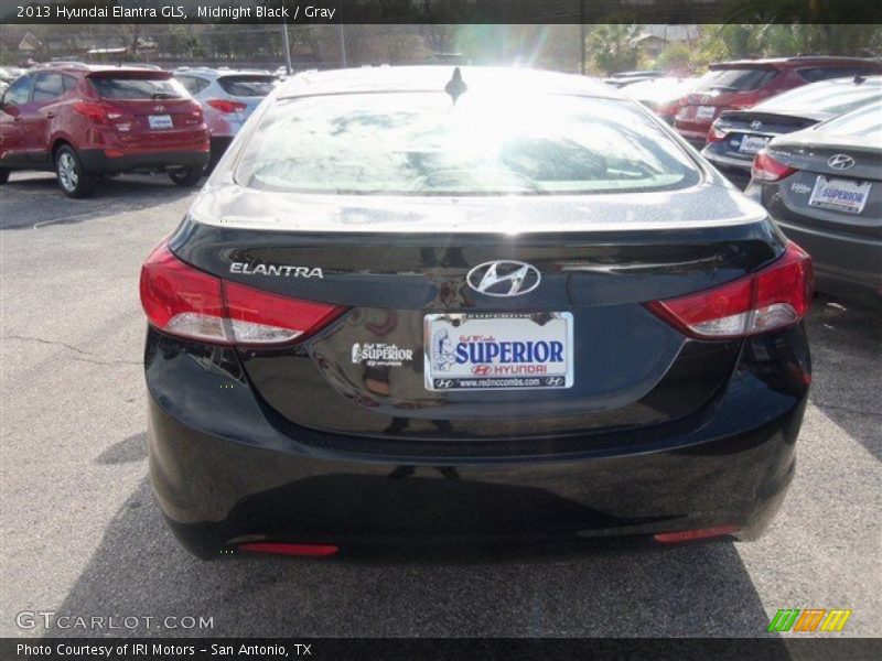 Midnight Black / Gray 2013 Hyundai Elantra GLS