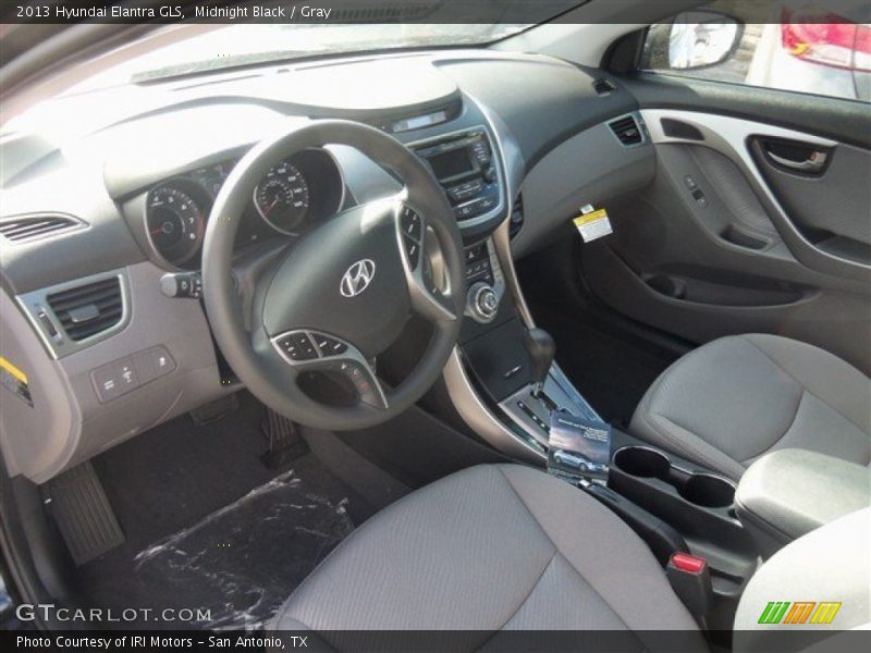 Midnight Black / Gray 2013 Hyundai Elantra GLS