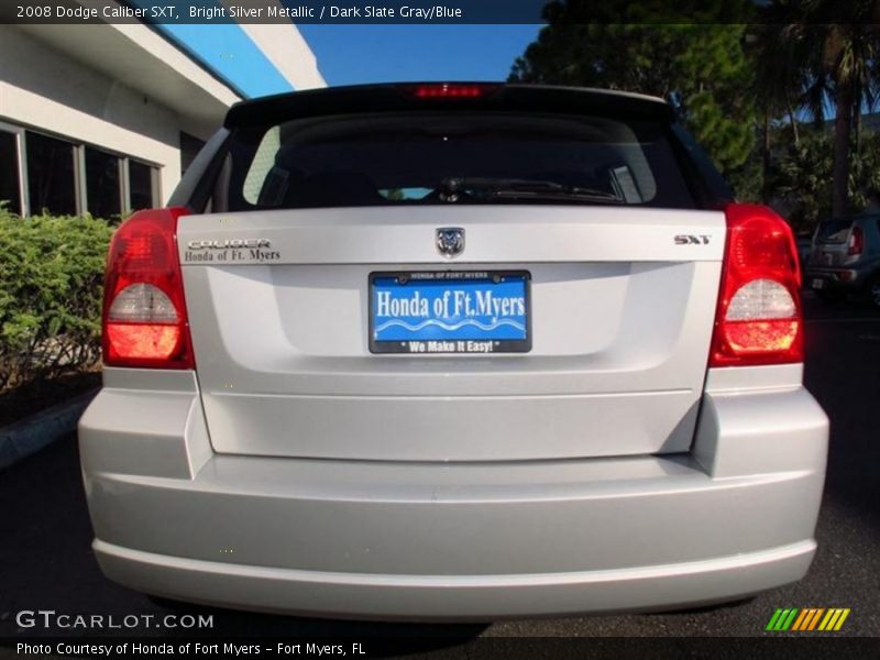 Bright Silver Metallic / Dark Slate Gray/Blue 2008 Dodge Caliber SXT