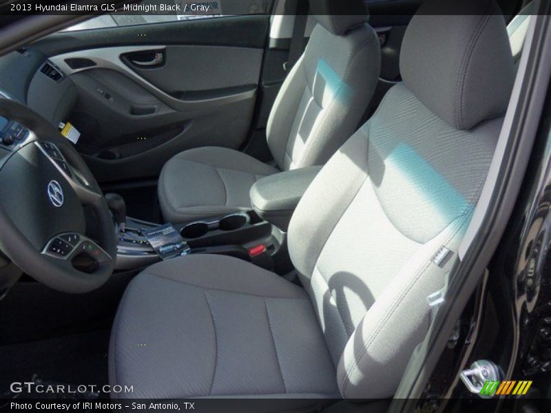 Midnight Black / Gray 2013 Hyundai Elantra GLS