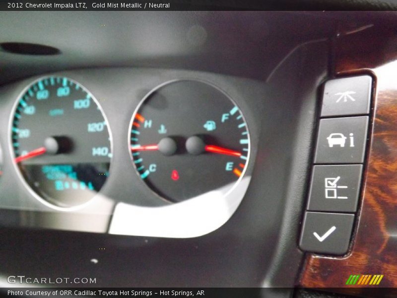 Gold Mist Metallic / Neutral 2012 Chevrolet Impala LTZ