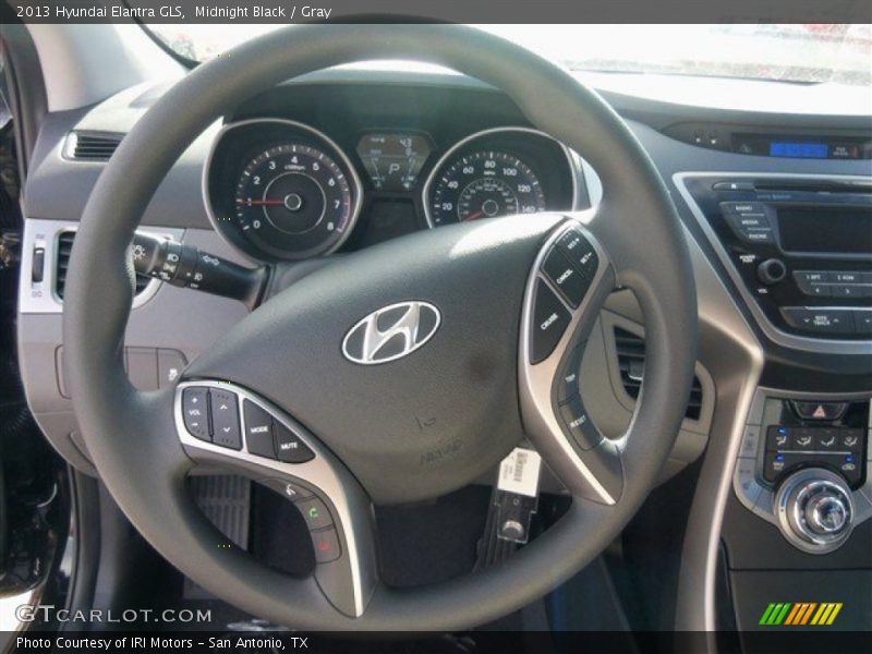 Midnight Black / Gray 2013 Hyundai Elantra GLS