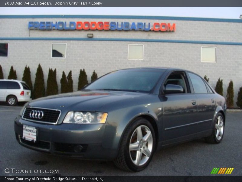 Dolphin Gray Pearl / Ebony 2003 Audi A4 1.8T Sedan