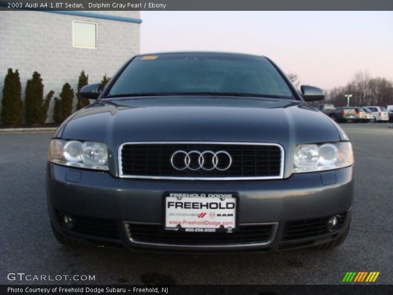 Dolphin Gray Pearl / Ebony 2003 Audi A4 1.8T Sedan