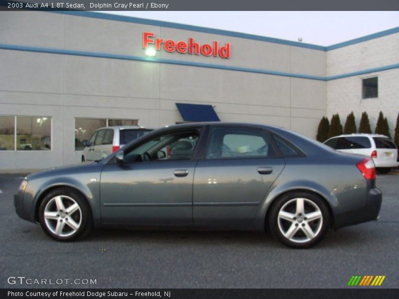 Dolphin Gray Pearl / Ebony 2003 Audi A4 1.8T Sedan