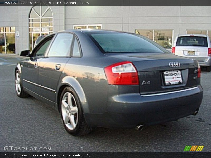 Dolphin Gray Pearl / Ebony 2003 Audi A4 1.8T Sedan