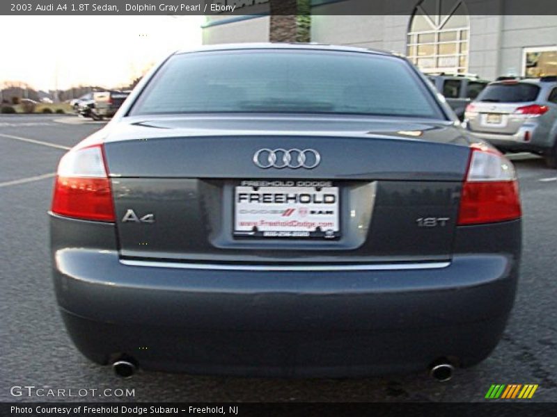 Dolphin Gray Pearl / Ebony 2003 Audi A4 1.8T Sedan