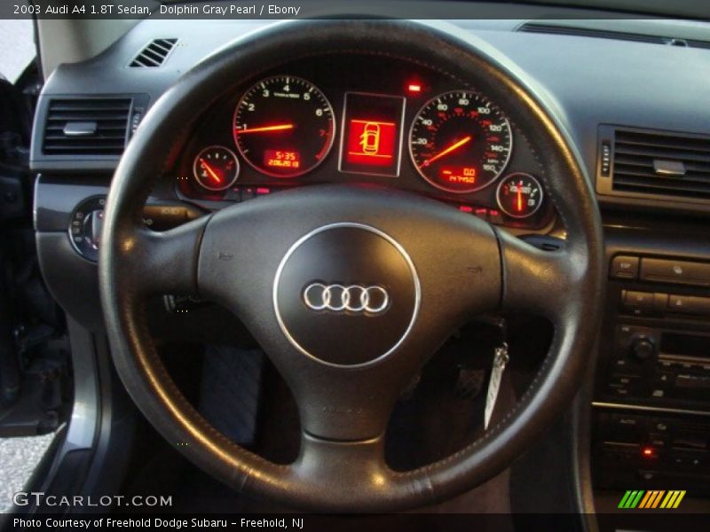 Dolphin Gray Pearl / Ebony 2003 Audi A4 1.8T Sedan