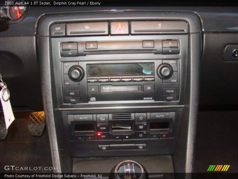 Dolphin Gray Pearl / Ebony 2003 Audi A4 1.8T Sedan