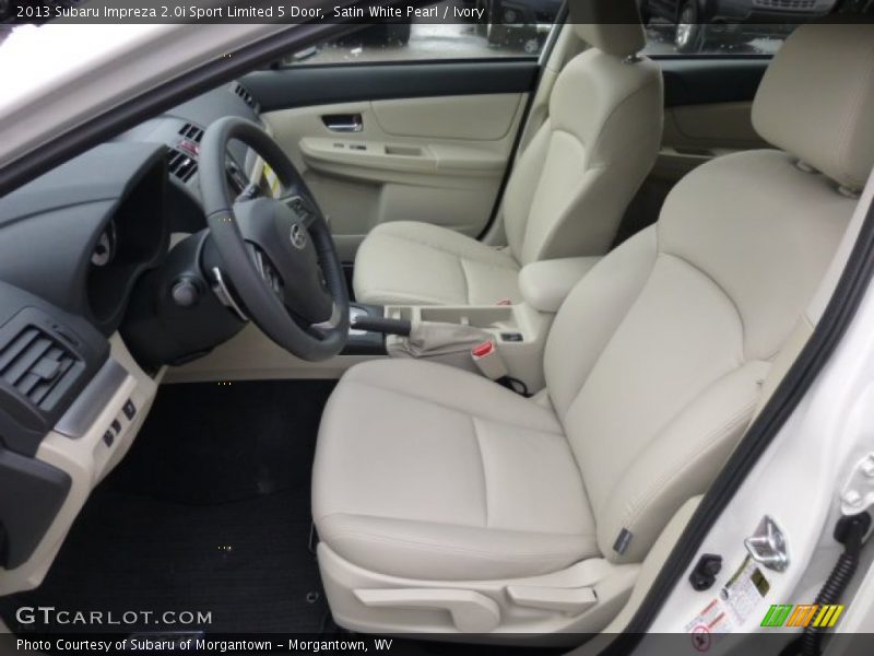 Front Seat of 2013 Impreza 2.0i Sport Limited 5 Door