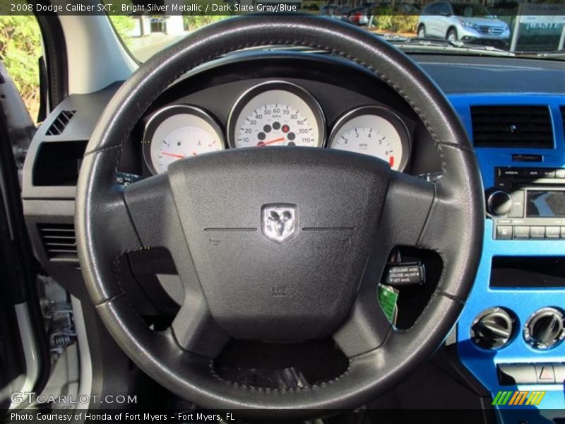 Bright Silver Metallic / Dark Slate Gray/Blue 2008 Dodge Caliber SXT
