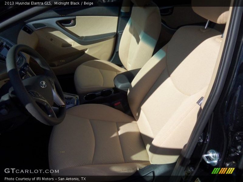 Midnight Black / Beige 2013 Hyundai Elantra GLS