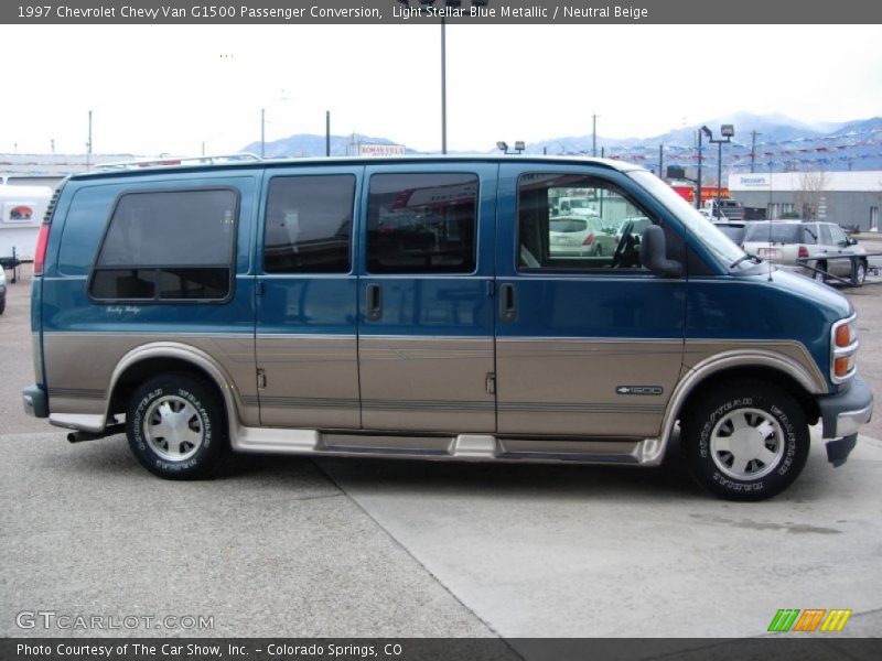  1997 Chevy Van G1500 Passenger Conversion Light Stellar Blue Metallic