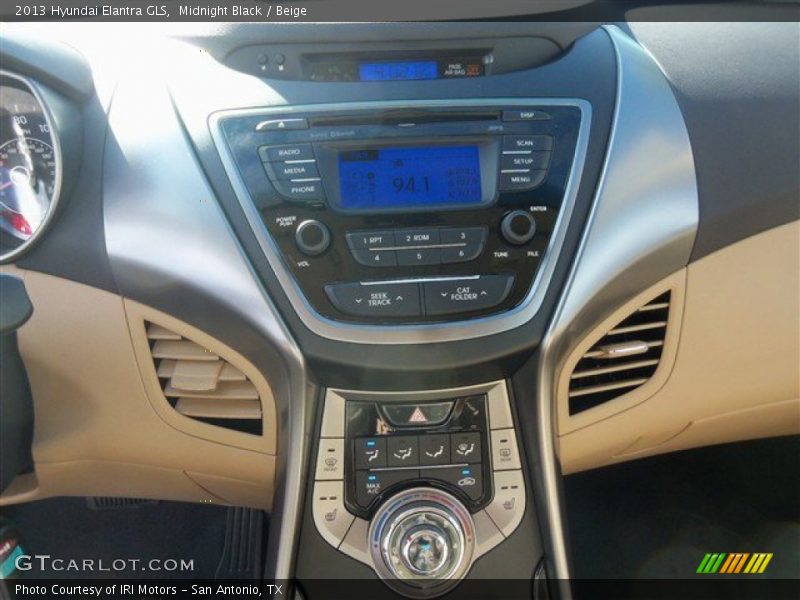 Midnight Black / Beige 2013 Hyundai Elantra GLS