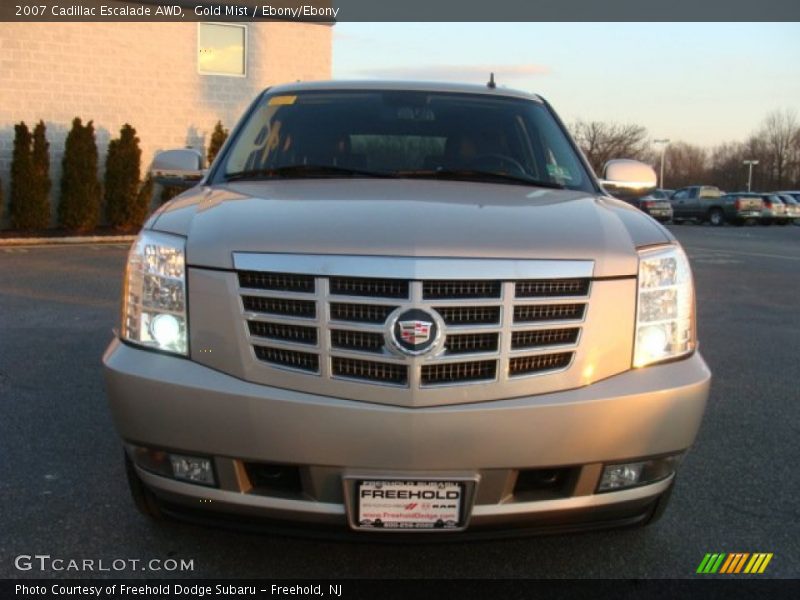 Gold Mist / Ebony/Ebony 2007 Cadillac Escalade AWD