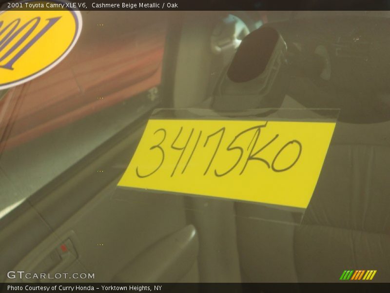 Cashmere Beige Metallic / Oak 2001 Toyota Camry XLE V6