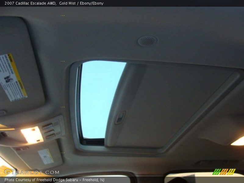 Gold Mist / Ebony/Ebony 2007 Cadillac Escalade AWD