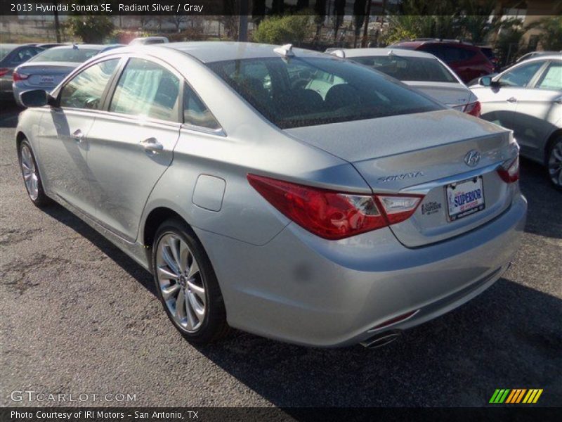 Radiant Silver / Gray 2013 Hyundai Sonata SE