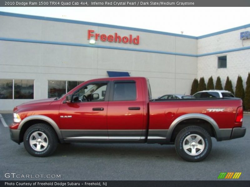 Inferno Red Crystal Pearl / Dark Slate/Medium Graystone 2010 Dodge Ram 1500 TRX4 Quad Cab 4x4