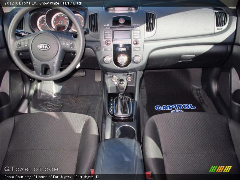 Snow White Pearl / Black 2012 Kia Forte EX