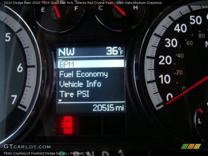 Inferno Red Crystal Pearl / Dark Slate/Medium Graystone 2010 Dodge Ram 1500 TRX4 Quad Cab 4x4